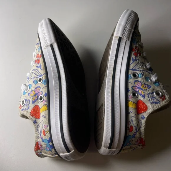 Converse Chuck Taylor All Star Ox toddlers' Shoes White-Black-White SIZE 12 - Picture 5 of 7